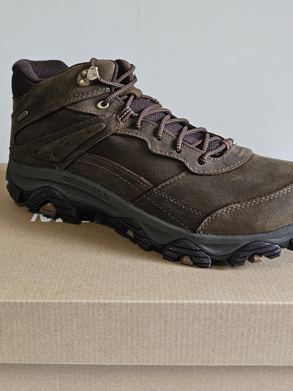 Merrell Brown MOAB Adventure 3 Mid Waterproof Hiking Boot